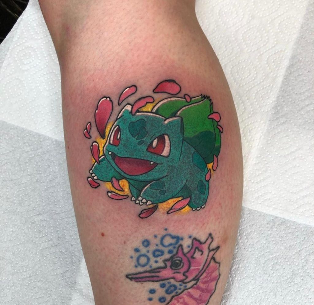 Pokemon Portrait Tattoo by Underground Tattoos Watford