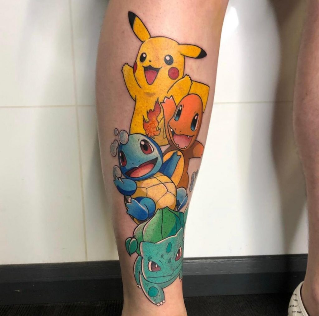 Pokemon Tattoo by Underground Tattoos Watford