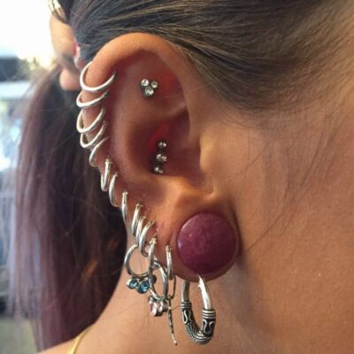 Helix Piercing by Underground Tattoos Watford